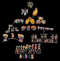 Angarrack Christmas Lights Tree Twelve Days of Christmas Angarrack Christmas Lights Tree Twelve Days of Christmas